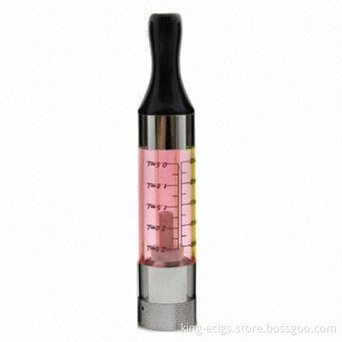 2.5mL Capacity 1.8/2.4/2.8 Ohms Resistance E-cigarette T3 Clearomizer, 68.5*14mm, 3-month Warranty